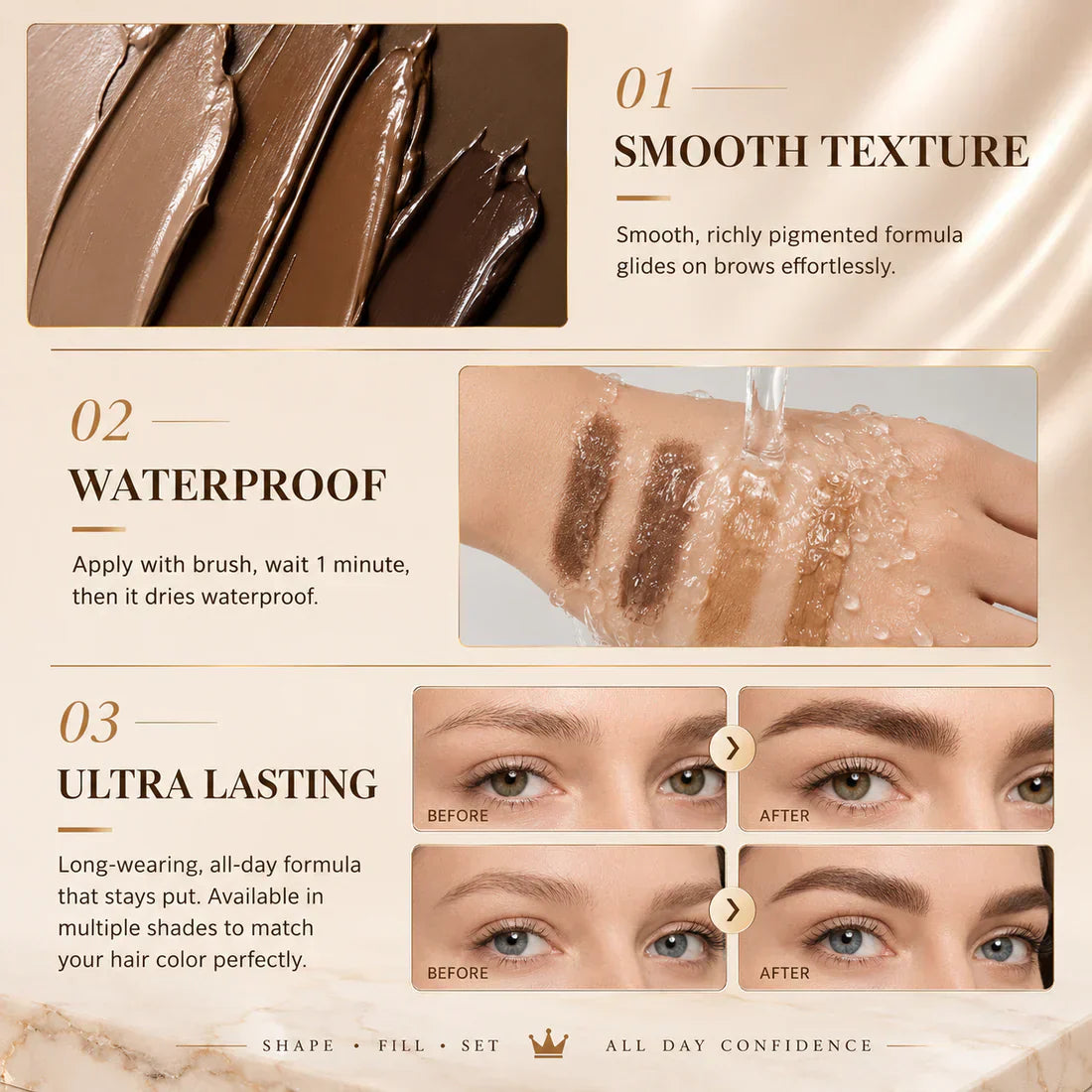 ⏳Last Day Buy 1 Get 1 Free â­?24H Waterproof Brow Eyebrow Gel Tint 🔥
