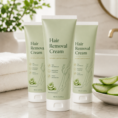 VeyraBare,Natural Gentle Hair Removal Cream | For Women & Men, Sensitive Skin-CDD