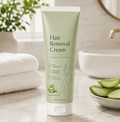 VeyraBare,Natural Gentle Hair Removal Cream | For Women & Men, Sensitive Skin-CDD